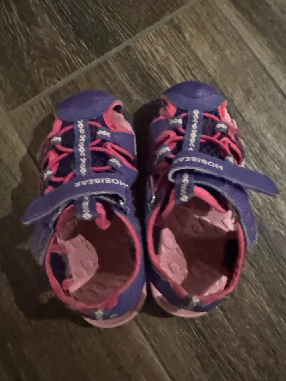 BODATU Girl Water Sandals Rubber Toddler Velcro Strap Walker Shoes 25 Purple 8.5